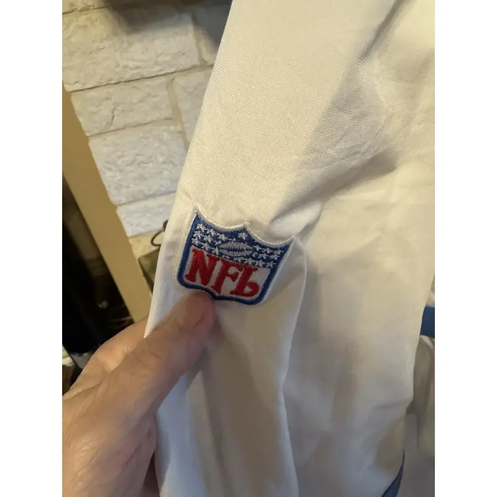 Reebok NFL Tennessee Titans Pullover Jacket Windbreaker 2XL White Blue